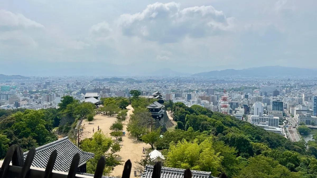 View from Top Floor of Main Tenshu
