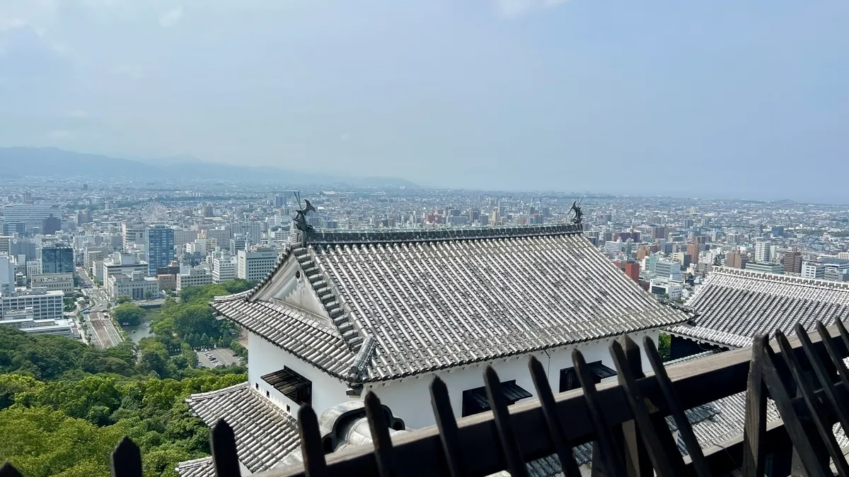View from Top Floor of Main Tenshu