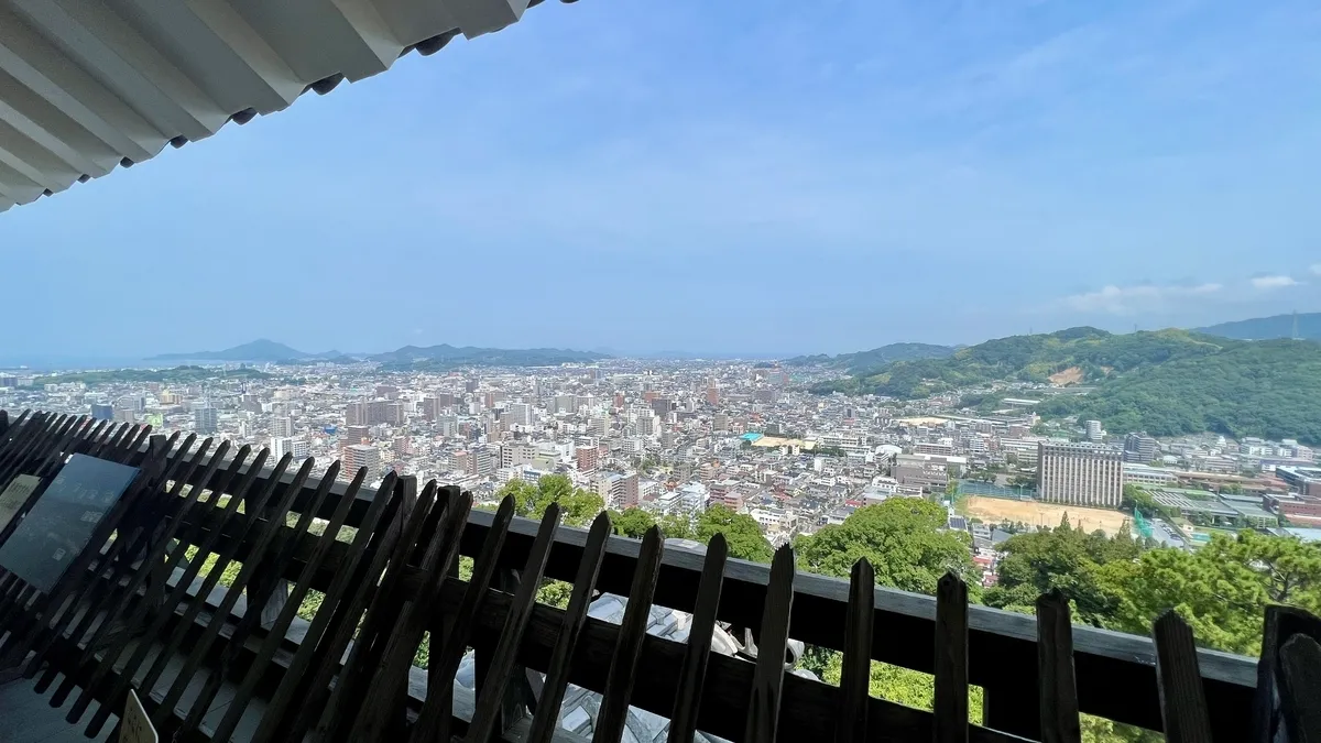 View from Top Floor of Main Tenshu