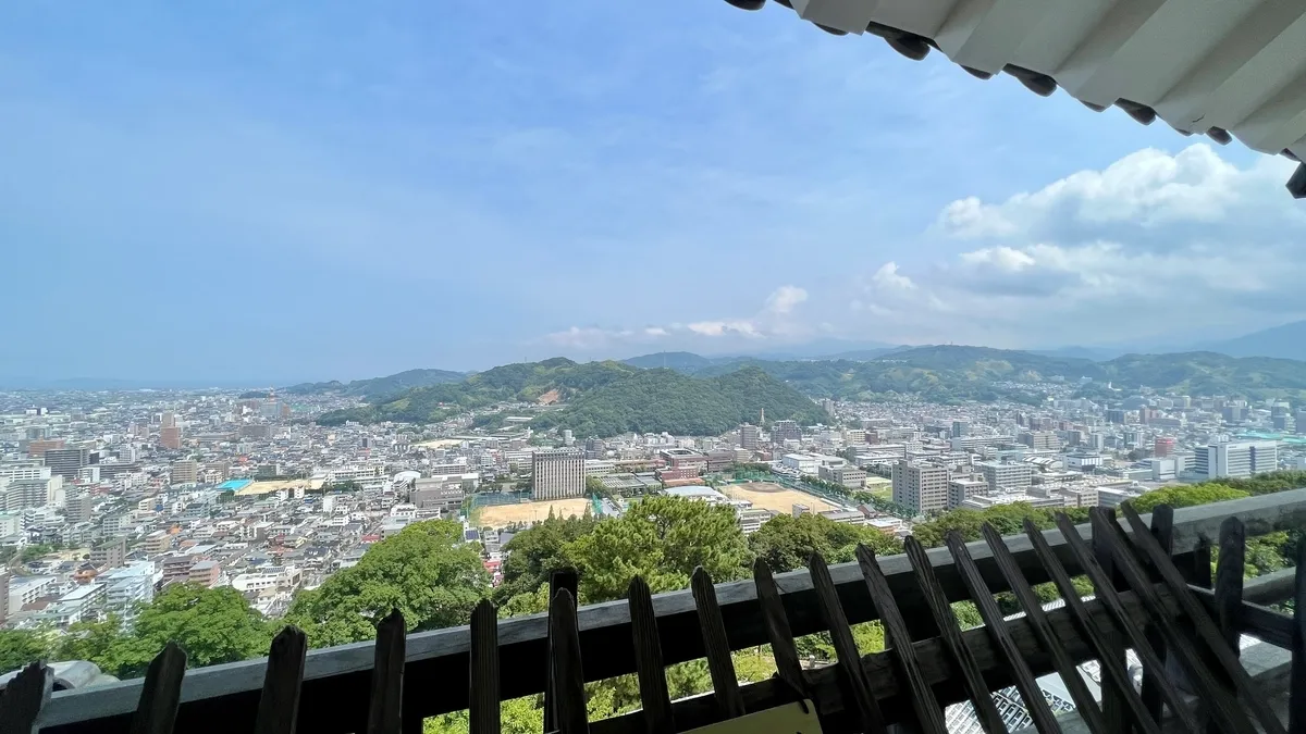 View from Top Floor of Main Tenshu