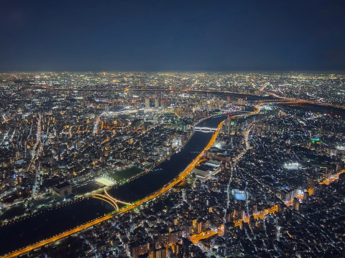 Night view from Skytree