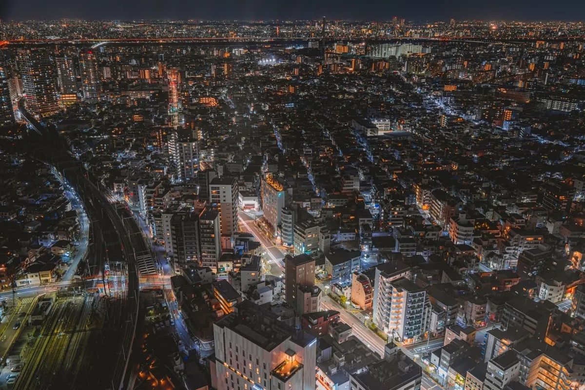 Night view from Skytree