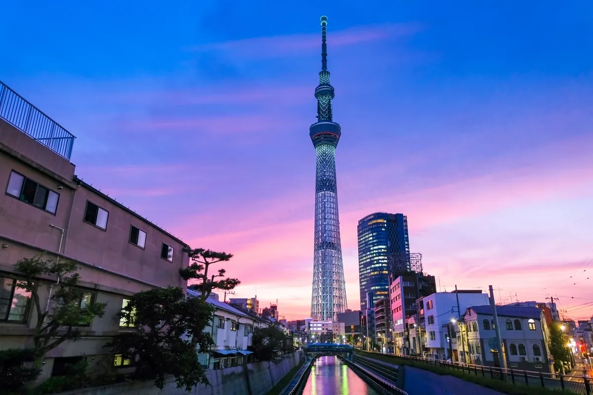 Skytree from Jukken Bridge