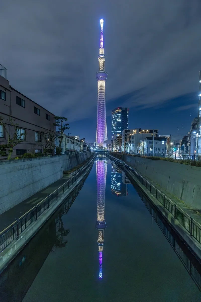 Skytree from Jukken Bridge