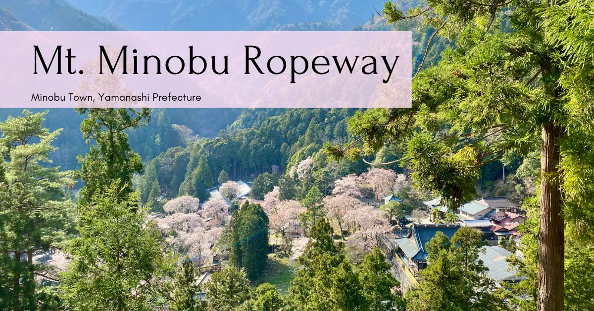 Spectacular views of Mt. Fuji and cherry blossoms! Mt. Minobu Ropeway